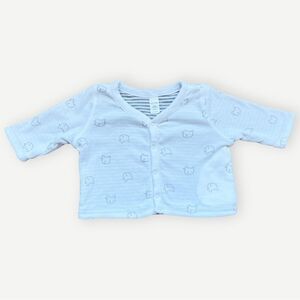 Baby Gap Reversible Long Sleeve Button Up Cotton Cardigan Sweater. 0-3 Months.